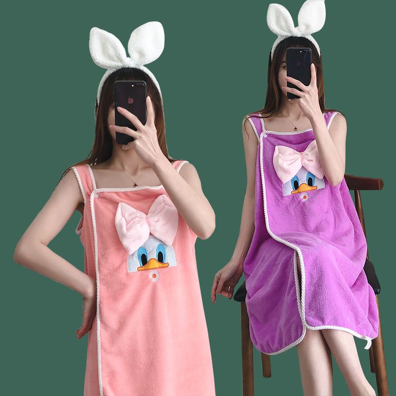 Khăn Tắm Quấn Người Lớn Hình Chú Vịt Dễ Thương