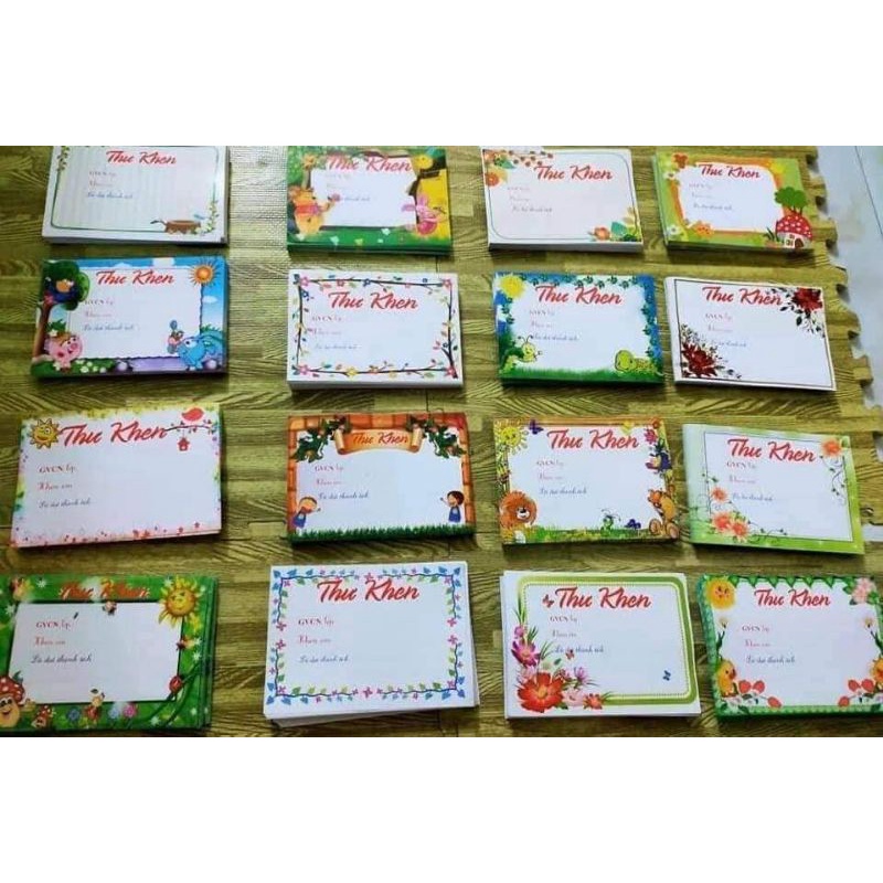 Thư khen học sinh cán bóng cực đẹp