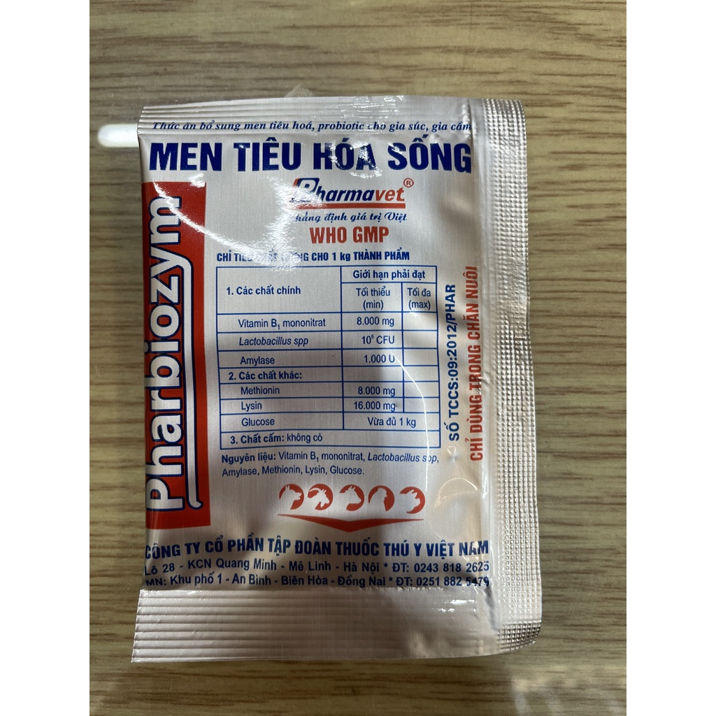 MEN TIÊU HÓA SỐNG 5g