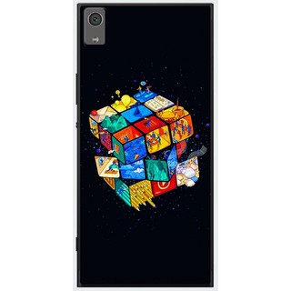 Ốp lưng Sony XA1, XA1 Ultra, XA1 Plus in hình Rubik