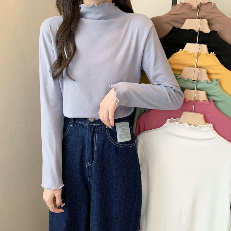 NRVP Áo Thun Nữ Dài Tay Phong Cách Hàn Quốc Mới 2023
