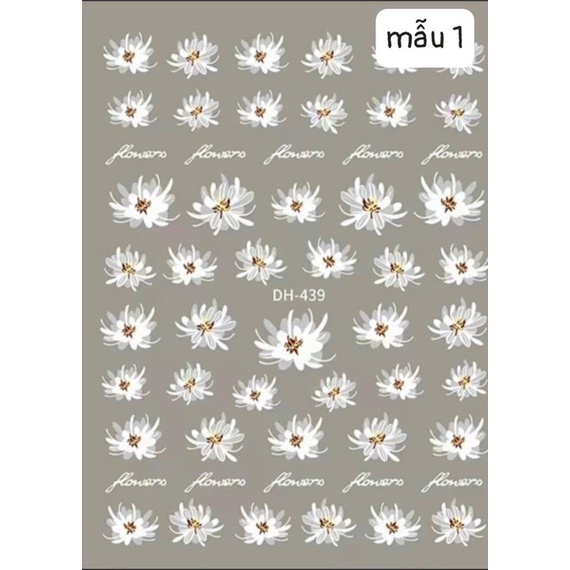 Sticker hoa lụa 3d siêu hót
