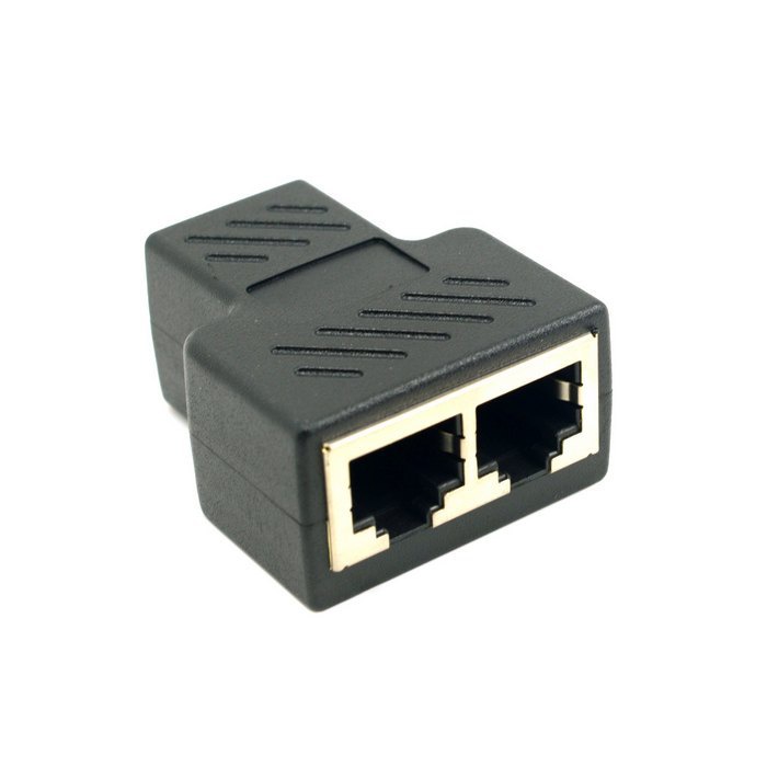 Đầu chia, đầu nối chuyển đổi 1 cổng RJ45 sang 1 cổng/ 2 cổng RJ45 cho cáp mạng LAN Ethernet