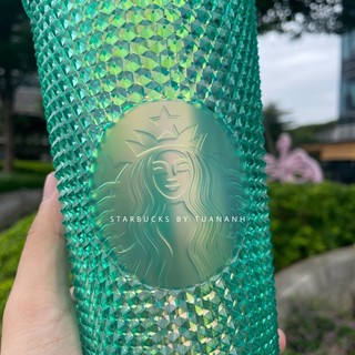[Chính hãng] Ly Starbucks Studded Green Bling 710ml