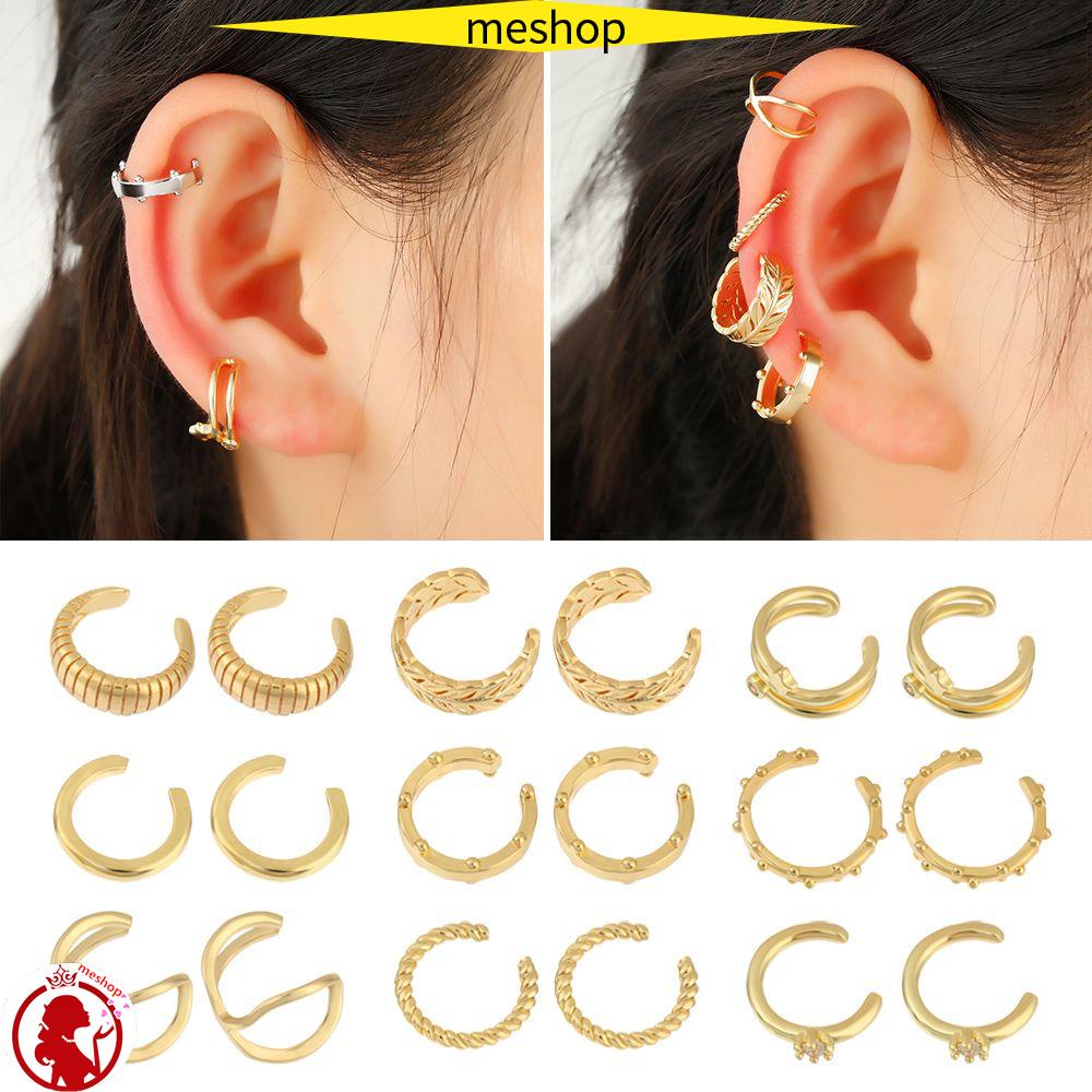 Me Khuyên Tai Đeo Vành Tai|Khuyên Tai Dạng Kẹp Đơn Giản Điều Chỉnh Được Màu Sắc Tố