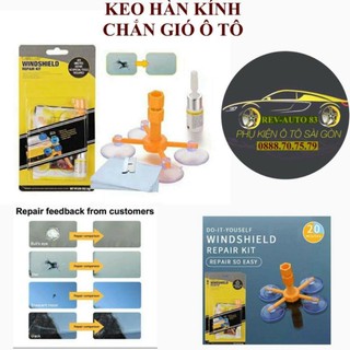 Keo hàn kính chắn gió ô tô(Quà tặng)Sữa chữa vết nứt,đá văng