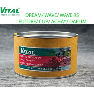Bố thắng sau + trước cho dream / wave / wave rs / future / cup /daelim hiệu vital -má phanh xe máy, bố thắng đùm vital