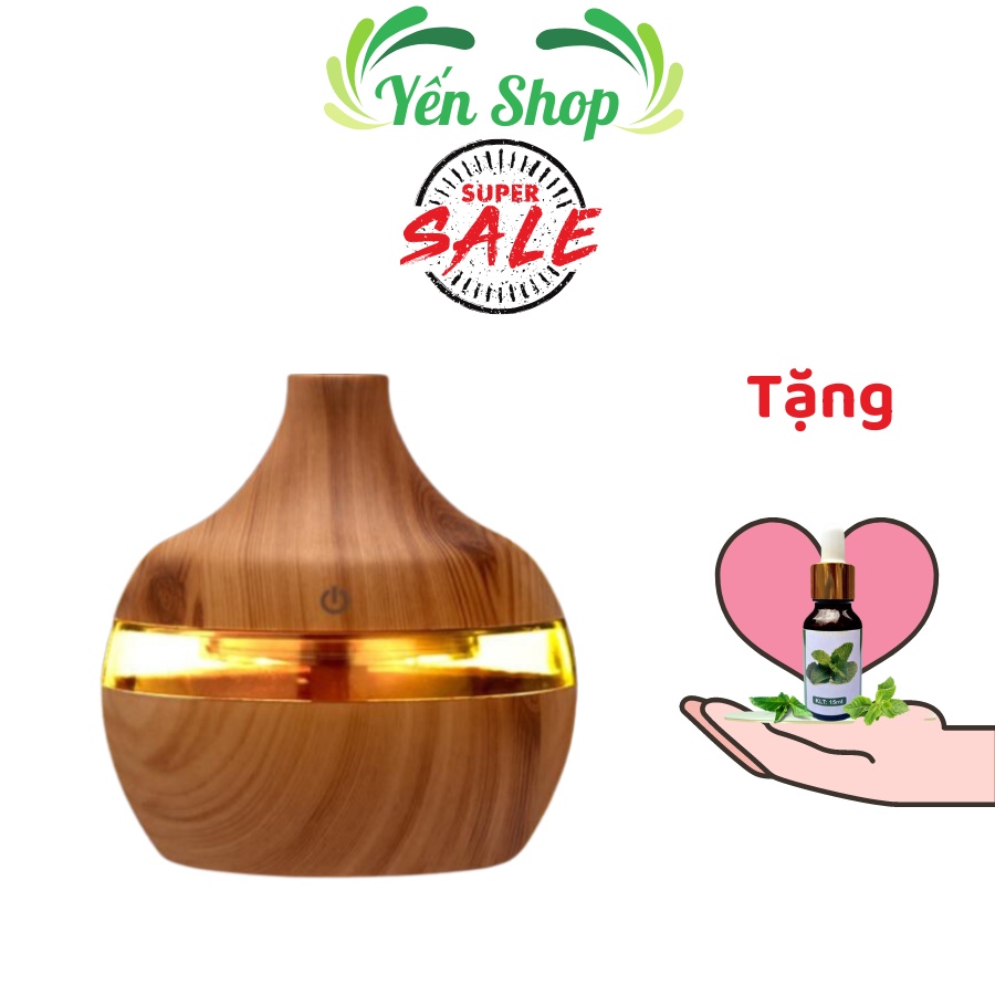Máy Xông Tinh Dầu Phun Sương Cao Cấp 300ml Aroma Toả Hương Thơm Ngát