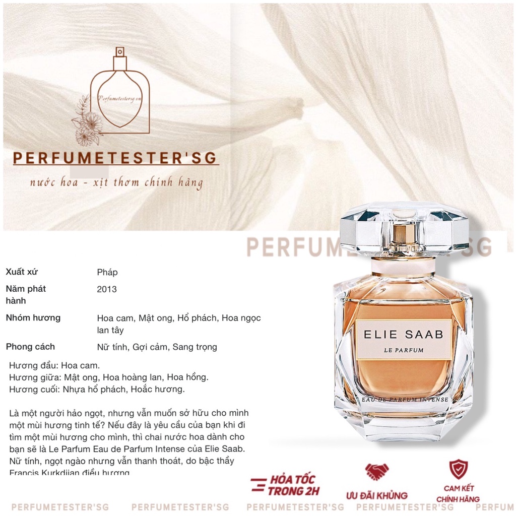 Nước hoa  Elie Saab Le Parfum Intense -perfumetester
