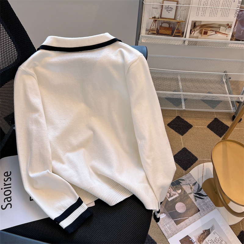 Áo SWEATER Dệt Kim Không Đường May Sang Trọng Phiên Bản Mới Của Em Bé HAN Mặc Vào Mùa Thu Đông