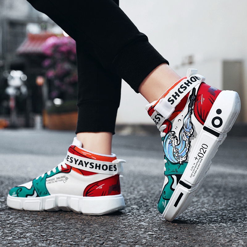 Giày Thể Thao Cao Cổ Phong Cách Mới Dành Cho Bé Trai Gái 8 9 10-11 Tuổi