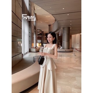Sét Váy Xoè Áo Cổ Vuông