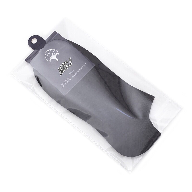 Tất hài nam đi giày lười mùa hè có silicon - tất công sở nam ngắn màu trắng đen xám