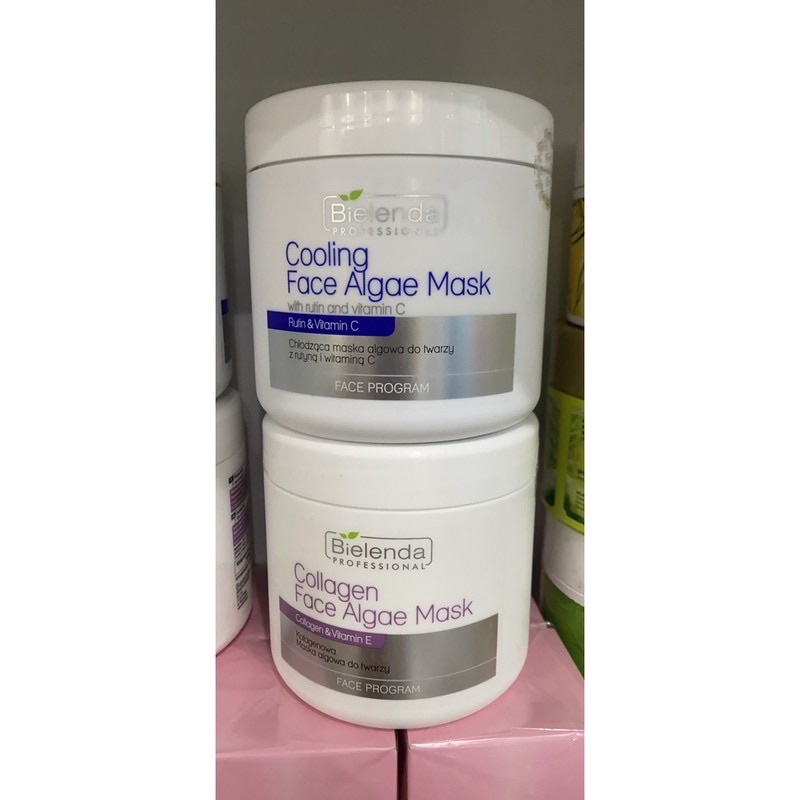 Mặt nạ làm mát dịu da bielenda cooling algae mask with rutin and vitamin c 190g phục hồi