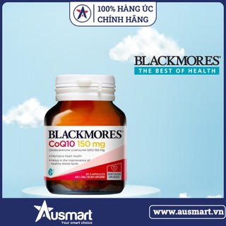 [100% CHÍNH HÃNG ]  Coenzyme Q10 Bổ Tim Mạch Blackmores Super Strength Coq10 150mg 30 Viên