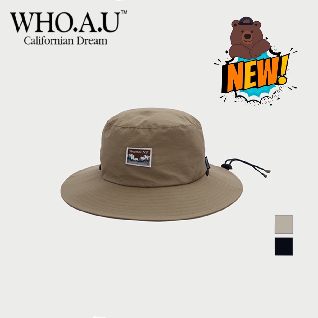 Mũ Bucket WHO.A.U WHACC2432A Outdoor Drawstring Bucket Hat