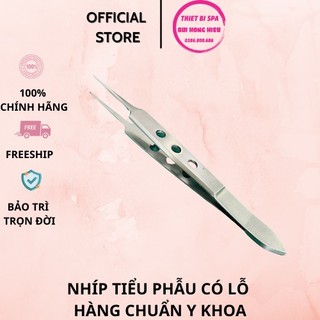 Nhíp Tiểu Phẫu Có Lỗ Cán Vàng Hàng Chuẩn Y Khoa