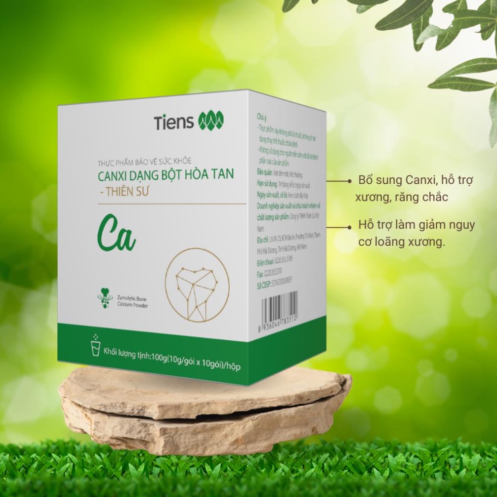 Trợ giá Canxi hữu cơ Tiens hộp 10 gói, hàng chuẩn, date mới, bí quyết cho xương chắc khoẻ, dẻo dai