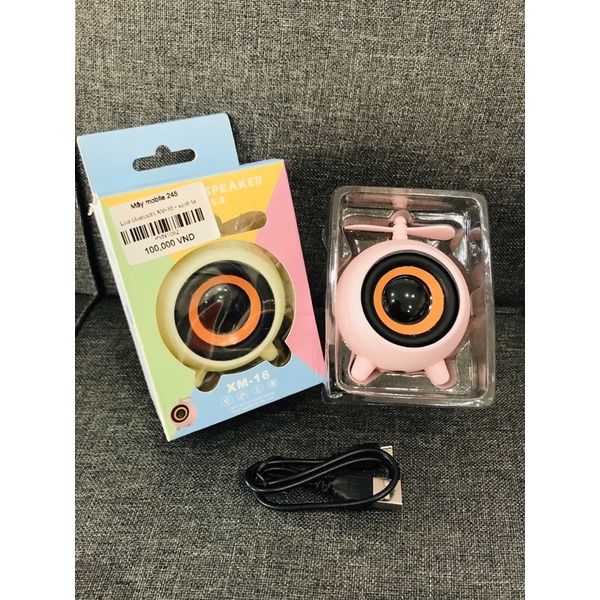 Loa Bluetooth XM 16 nhỏ gọn âm nghe chất. to rõ âm bass không rè kiểu dáng hợp thời trang
