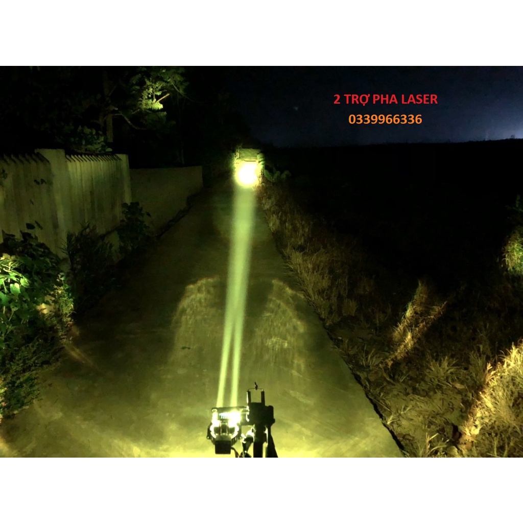 Đèn pha bi cầu led TIGER MATRIX PRO trợ pha laser 75w