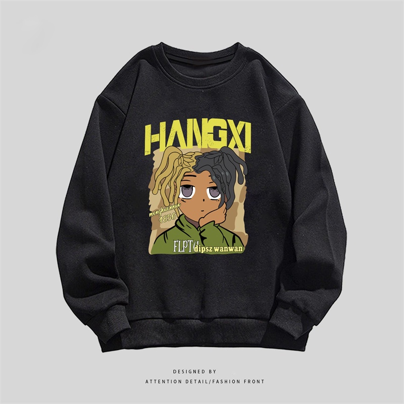 NRVP Áo Thun Nữ Dài Tay Dáng Rộng In Hình Phong Cách Hàn Quốc Mới