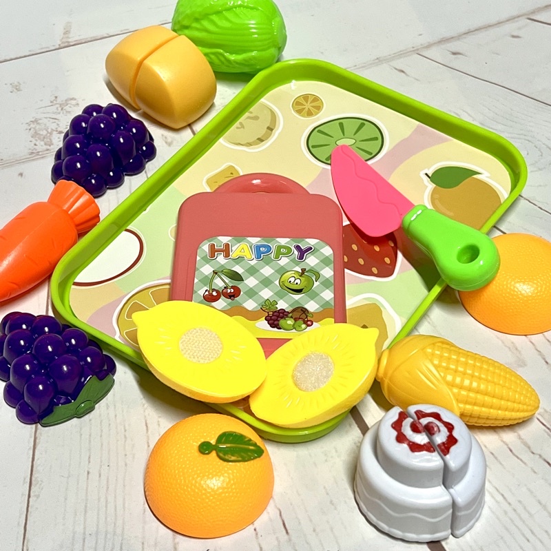 Khay đồ chơi thái hoa quả nhựa 811-114