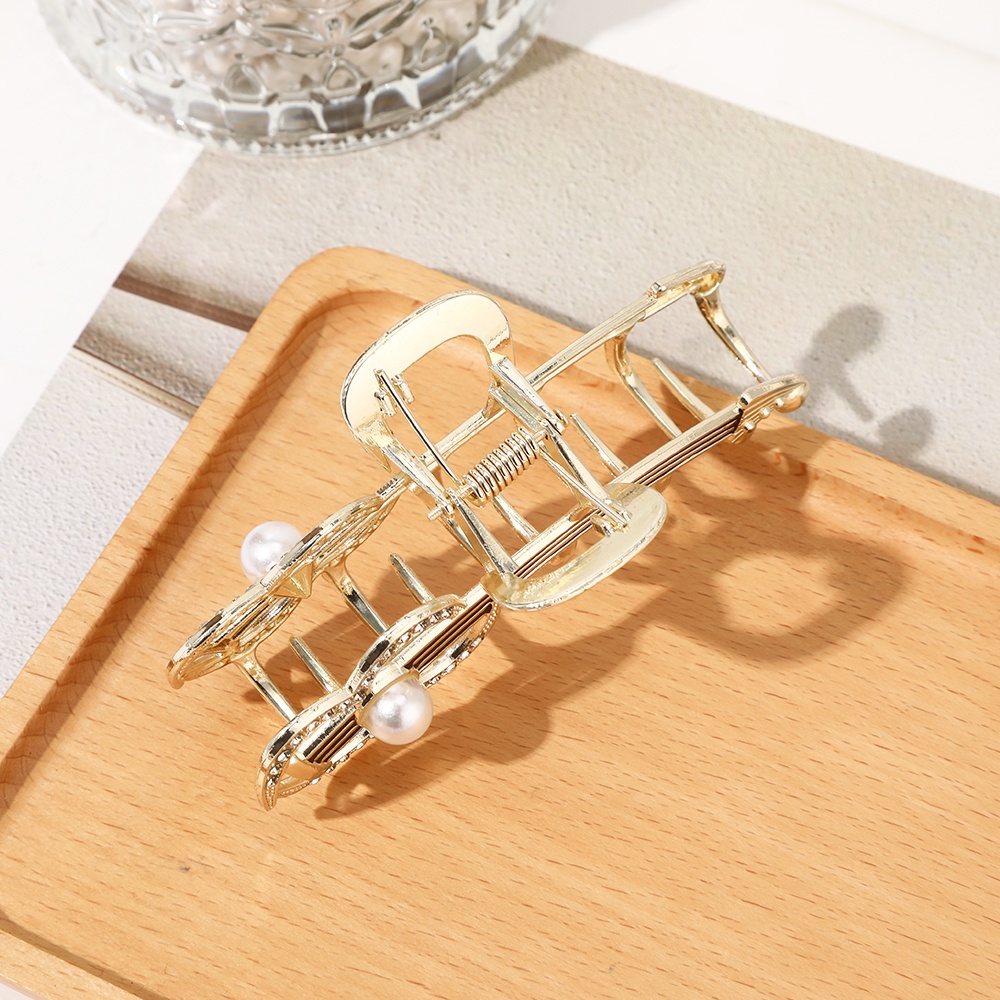 Kẹp tóc HAIMEIKANG đính đá và ngọc trai nhân tạo thời trang