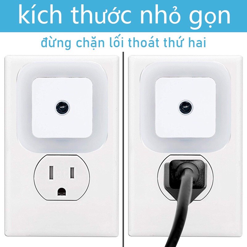 Đèn ngủ LED cảm ứng ánh sáng tự động bật tắt, bóng đèn ngủ nhiều mẫu cute ánh sáng trắng dịu nhẹ | BigBuy360 - bigbuy360.vn