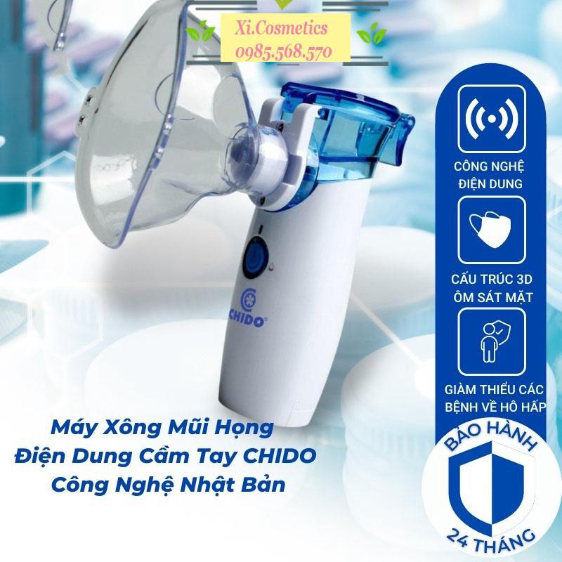 Máy Xông Mũi Họng Cầm Tay Chido Công Nghệ Nhật Bản, máy xông khí dung cầm tay