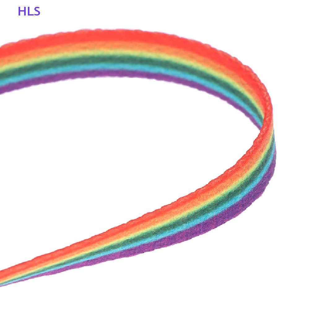 1 Cặp Dây Giày Dẹt Màu Gradient Thời Trang