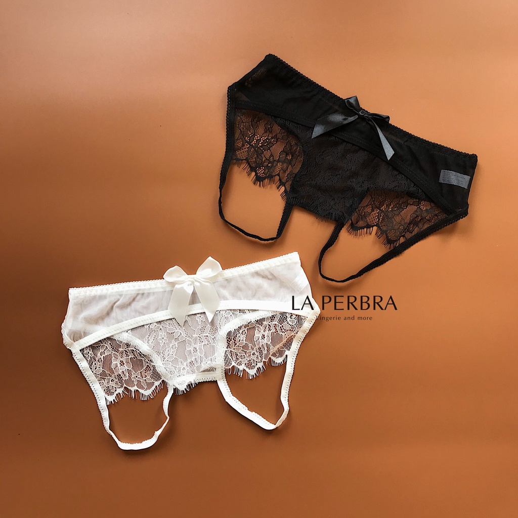 X07 | Quần Lót Ren Xẻ Đáy Hở Mông Sexy Freesize La Perbra - X07