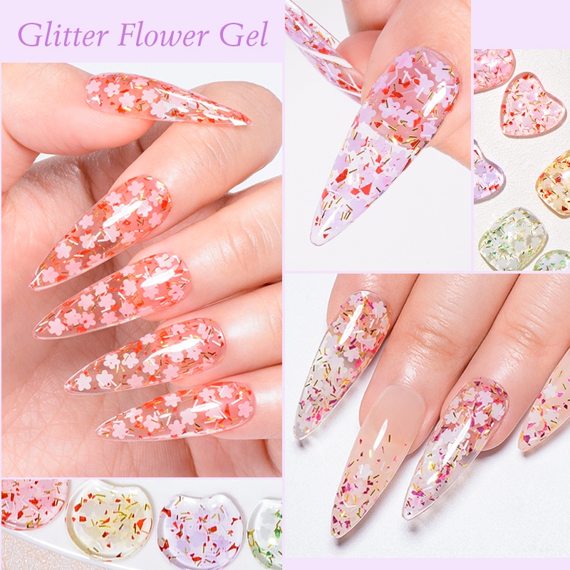 Sơn móng gel MTSSII Meet Across 7ml lấp lánh trang trí nghệ thuật