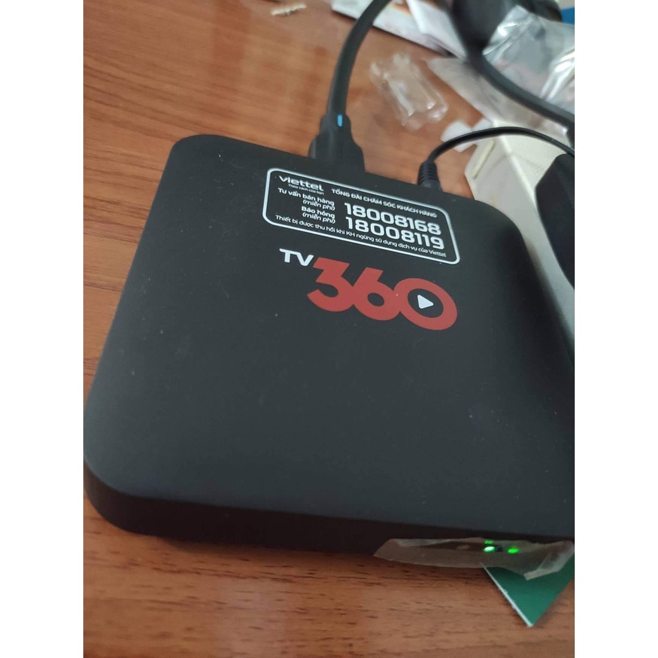 Androi box tv 360 viettell cũ còn sài tốt phụ kiện gồm có BOX VÀ NGUỒN