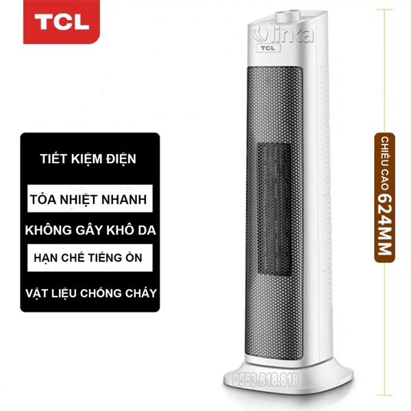 Đèn sưởi chính hãng, Quạt sưởi gốm cao cấp TCL - Làm ấm nhanh, tỏa nhi