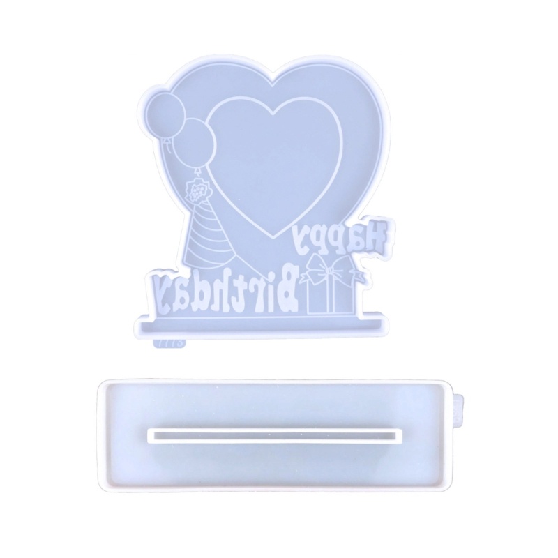 Khuôn Silicone Tạo Hình Khung Ảnh Chữ Happy Birthday