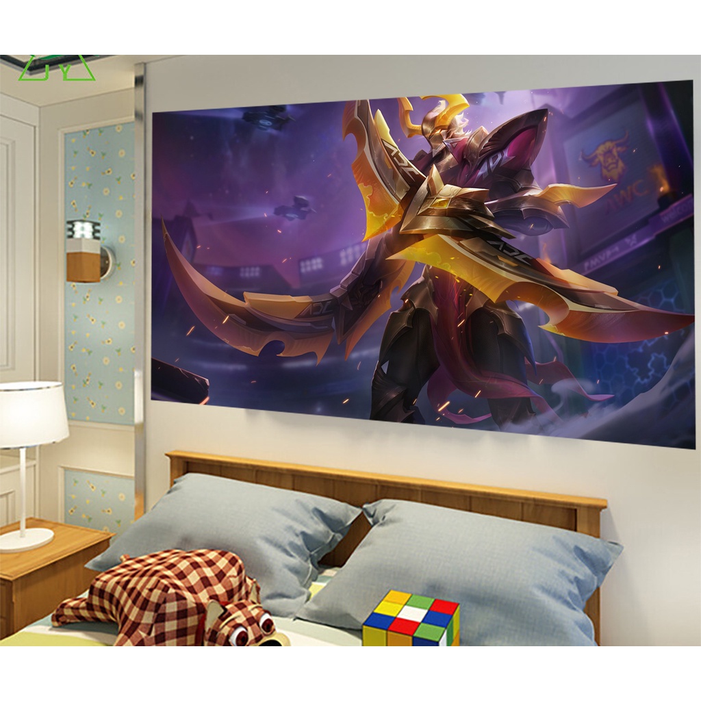 Tranh Decal Dán Tường 3D Nakroth Liên Quân - Poster Nakroth Khổ Lớn