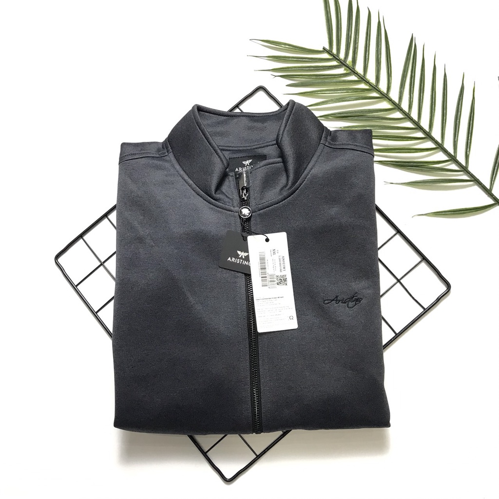 Áo khoác nam  2 lớp Aristino bo tay bo gấu cổ dựng nam tính  AJK023W1