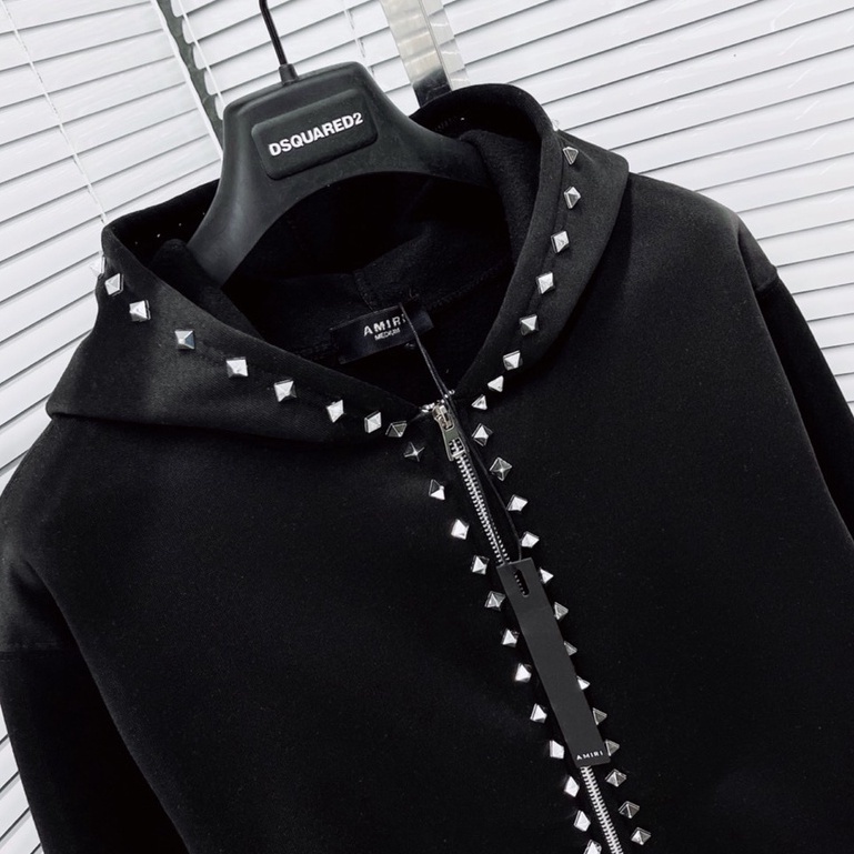 Áo khoác hoodie nam nữ đính đinh CAO CẤP, áo khoác nỉ form dáng unisex phối đồ cực chất, siêu HOT 2022 AK1