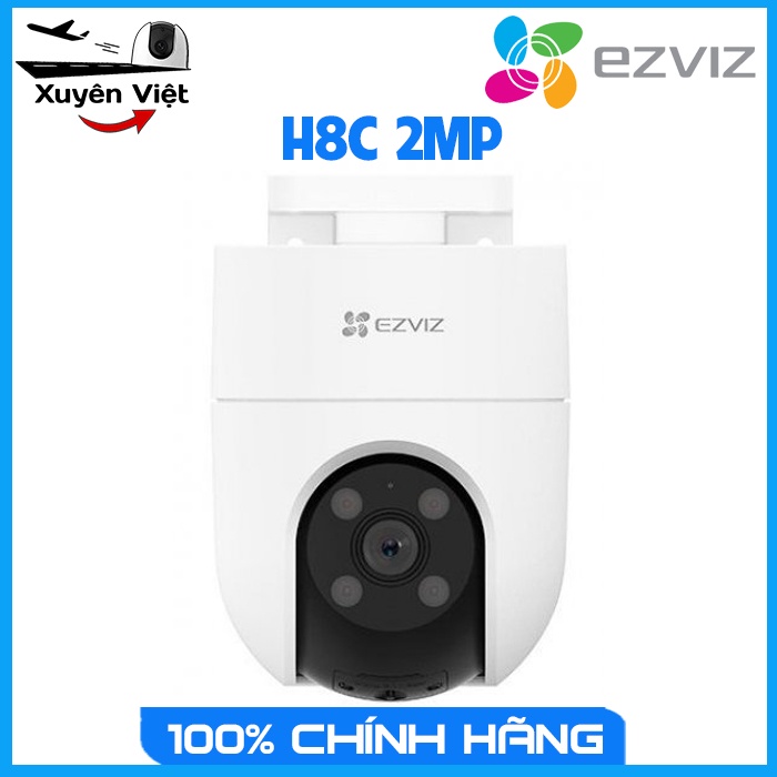 Camera H8C EZVIZ 2MP Wifi Không Dây, Quay Quét 360 Ngoài Trời - Camera Xuyên Việt