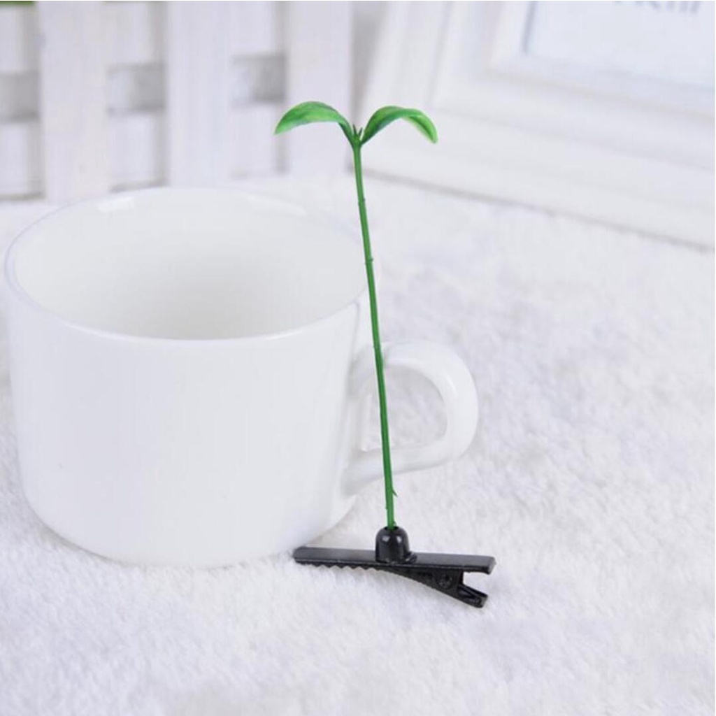 Dễ Thương Kẹp Tóc Hình Hạt Đậu Thiết Kế Đơn Giản Đáng Yêu Cho Bé