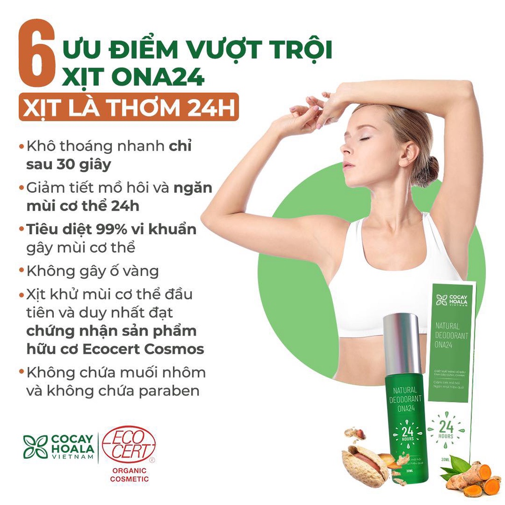 Xịt ngăn mùi cơ thể ONA24