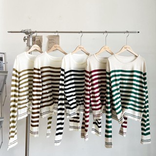 Áo mongtoghi cúc lệch tay suông dài 4455, Áo len nữ dài tay Hàn Quốc