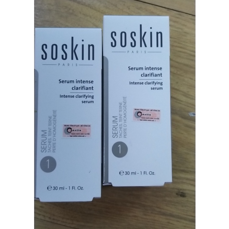 Serum làm trắng Soskin Intense Clarifying Serum cho da không đều màu 30ml