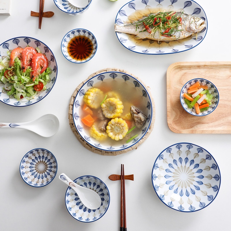 Set bát đĩa 18 chi tiết Phụng Vũ sang trọng - OHOHO HOME