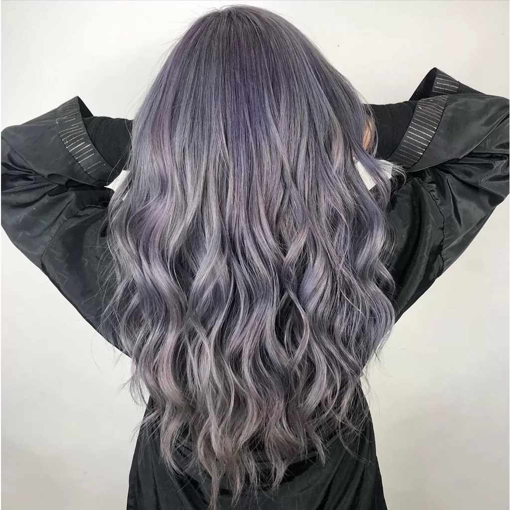 Thuốc Nhuộm Tóc Màu Nâu Xám Tím Khoai Môn 100g 6.11 Gray Purple Taro Hair Dye Cream - TACL611