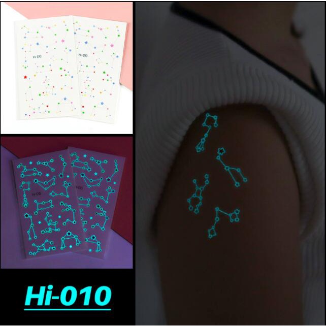 Hình Xăm Dán Tạm Thời Họa Tiết Hoạt Hình Dễ Thương Chống Nước Phát Sáng Cho Trẻ Em