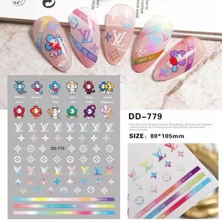 Sticker dán móng tay nail mẫu 3d mới