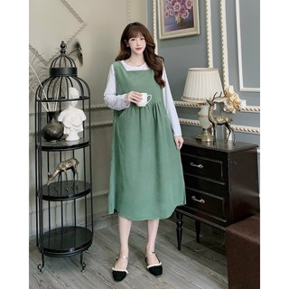 Yếm bầu thu đông công sở trơn