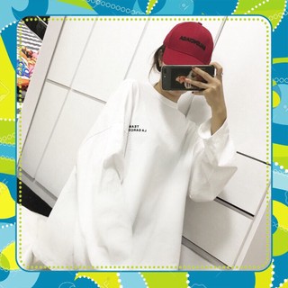 Áo thun nữ tay dài 💚𝗙𝗥𝗘𝗘𝗦𝗛𝗜𝗣💚 Áo phông nữ form dáng rộng Unisex thu đông dài tay thoáng mát đen Trắng Lagarconi