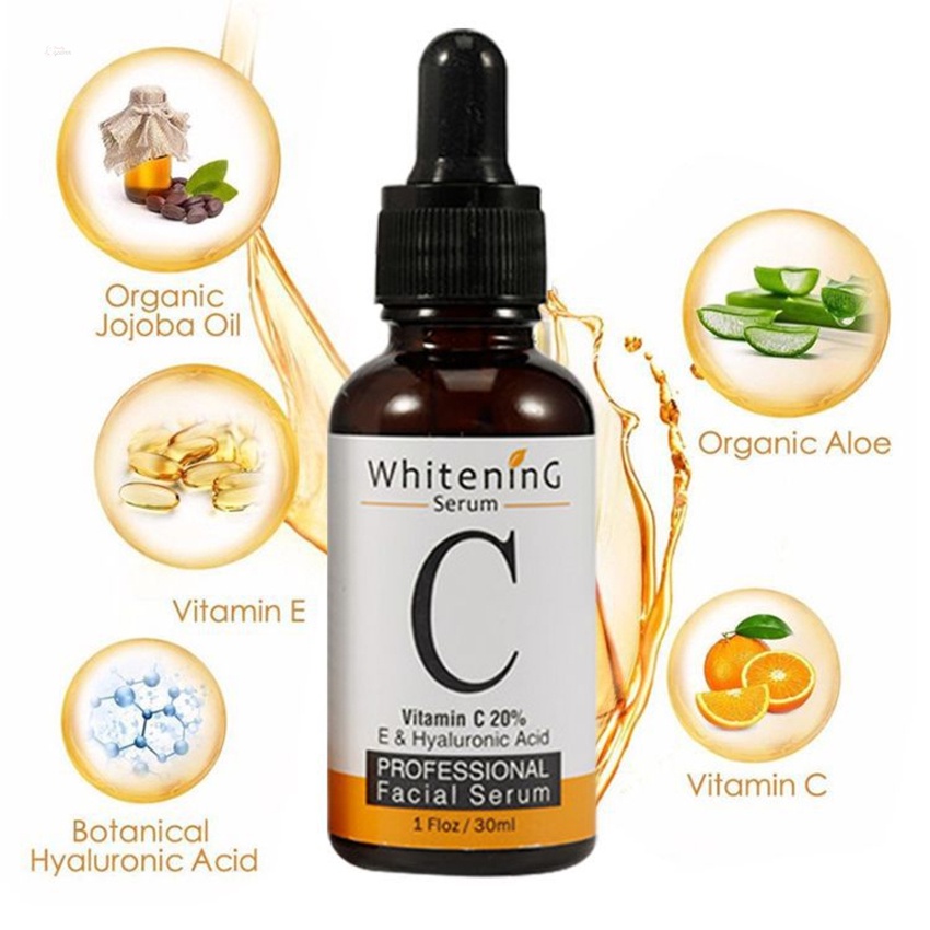 Tinh Chất Vitamin C 30ml Chống Lão Hóa Dưỡng Ẩm Làm Trắng Sáng Da Kiềm Dầu Chống Oxy Hóa Se Khít Lỗ Chân Lông